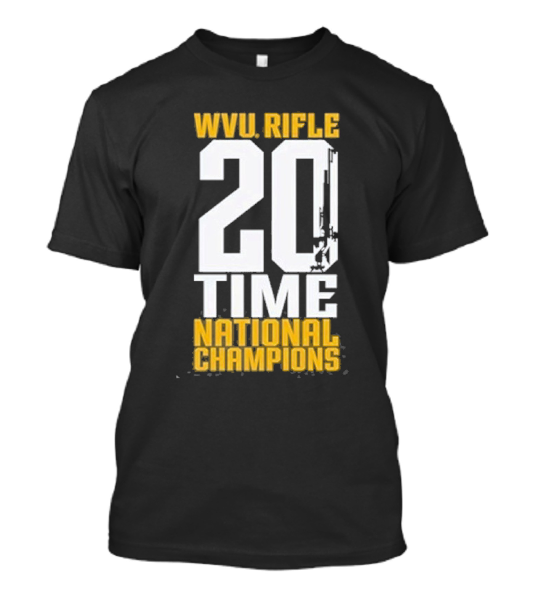 West Virginia WVU Rifle 20 Time National Champions T-Shirt