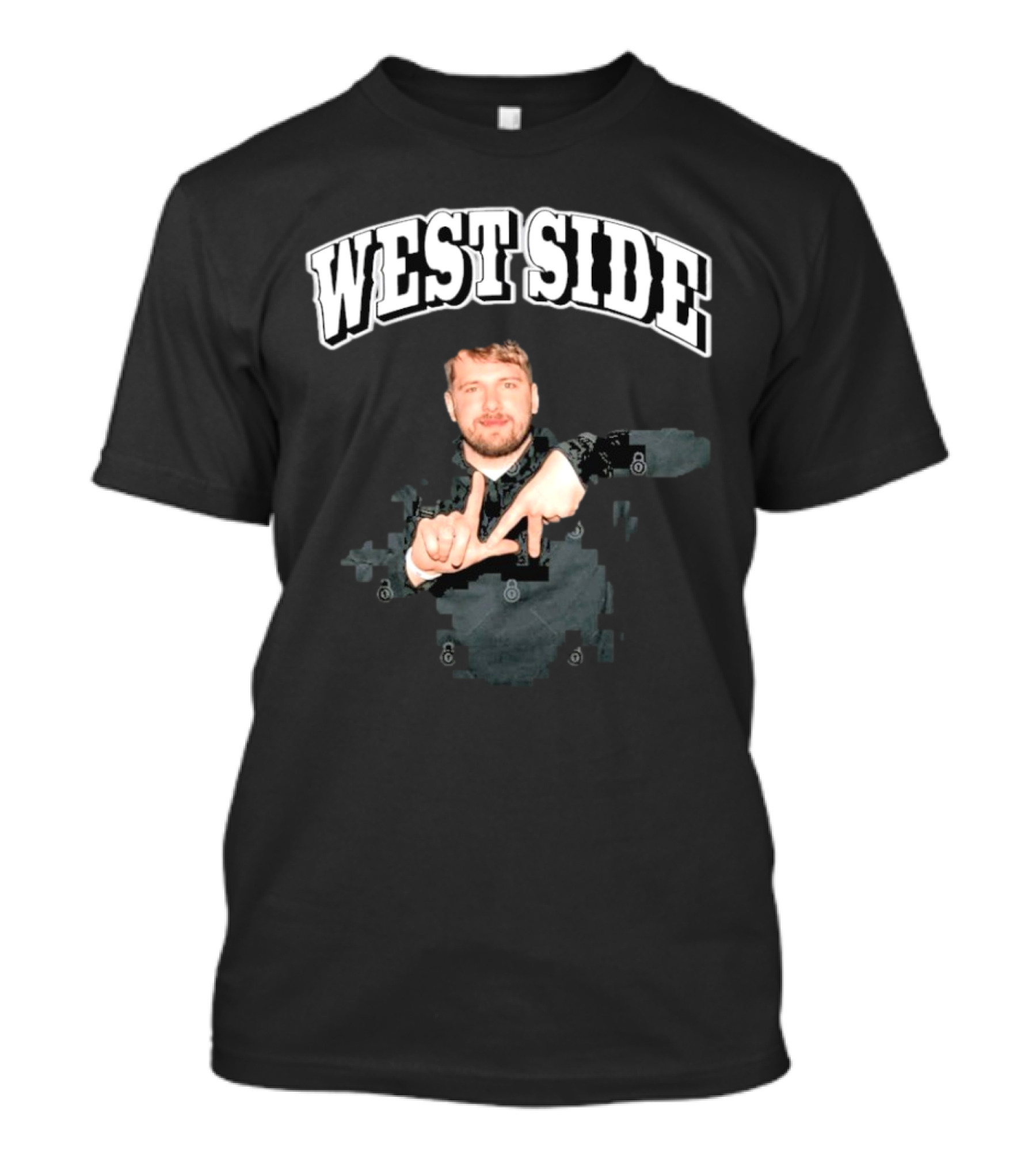 Westside Luka Doncic Gesture With LA Lakers Association T-Shirt