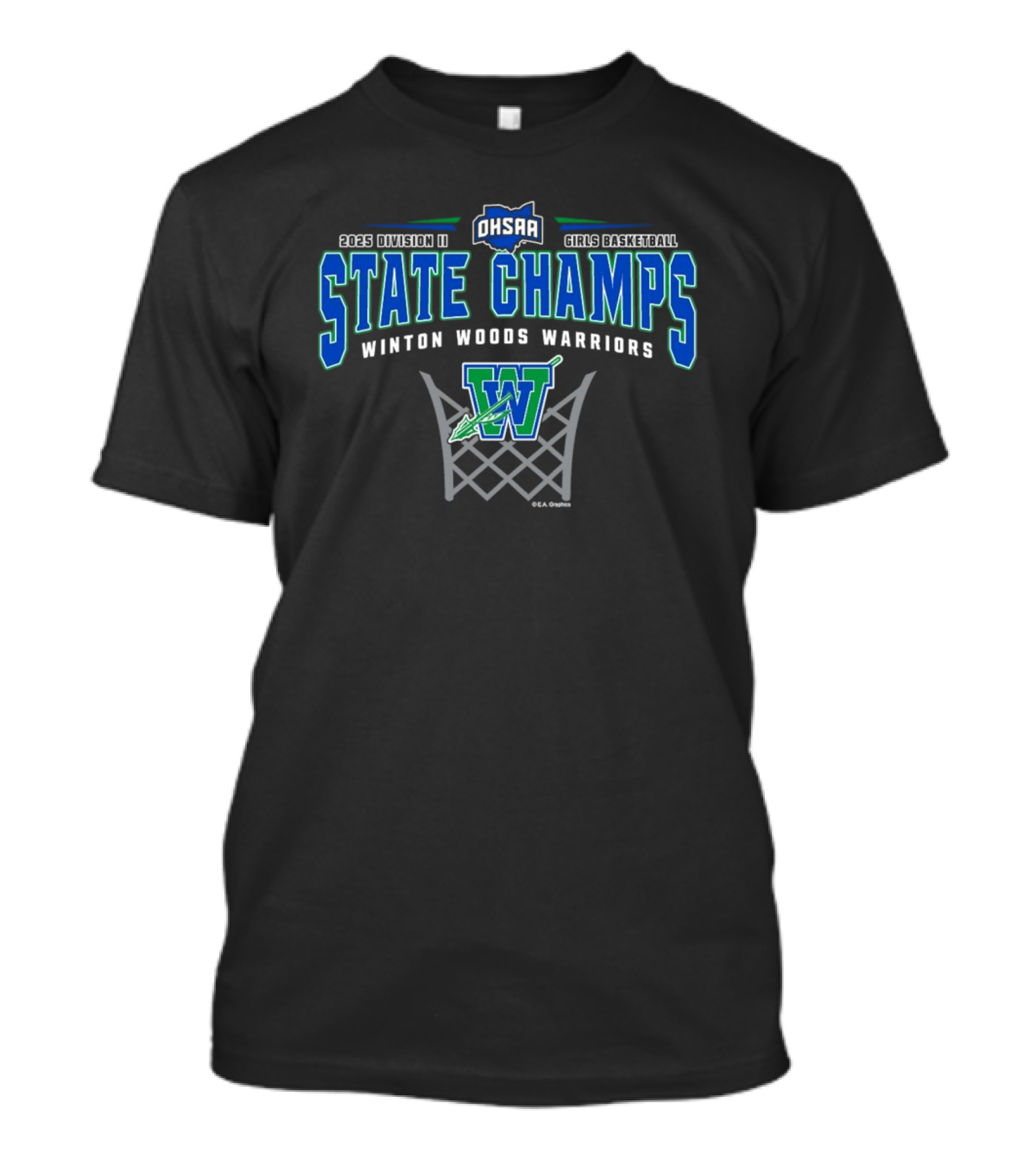 Winton Woods Warriors 2025 Division I OHSAA Girls Basketball State Champs T-Shirt