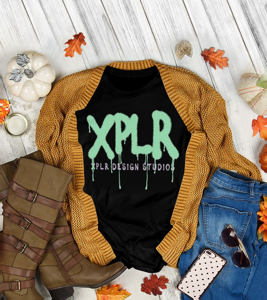 Xplr Studio Graffiti V.2 Droplet Style Text T-Shirt