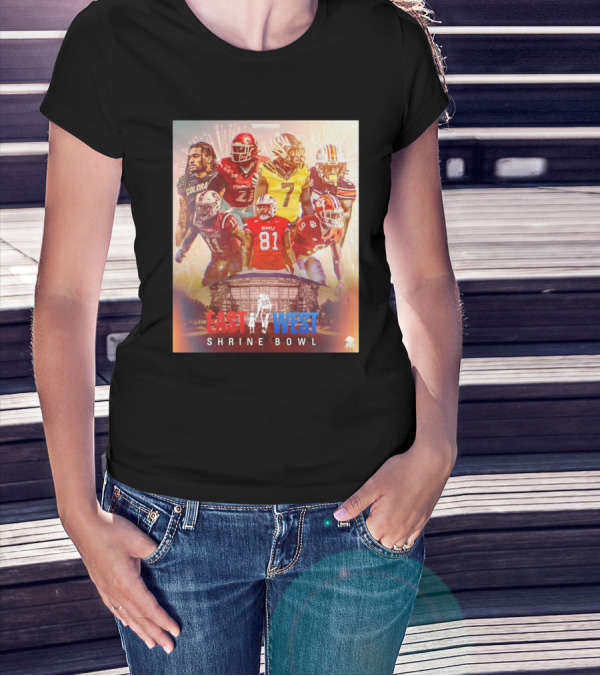 Young Money APAA Sports East-West Shrine Bowl Corey Kiner Aaron D. Smith Football T-Shirt