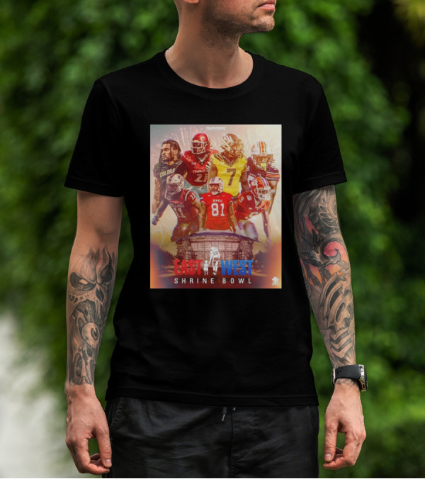 Young Money APAA Sports East-West Shrine Bowl Corey Kiner Aaron D. Smith Football T-Shirt