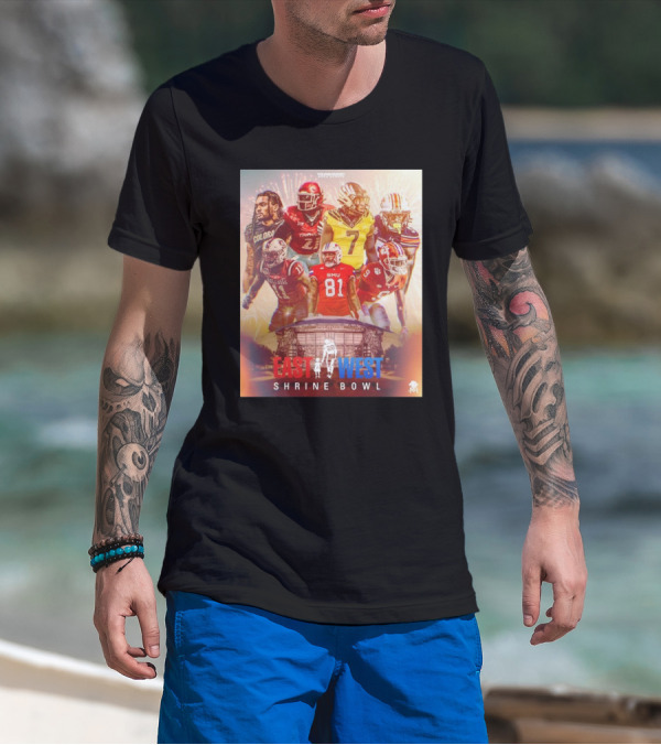Young Money APAA Sports East-West Shrine Bowl Corey Kiner Aaron D. Smith Football T-Shirt