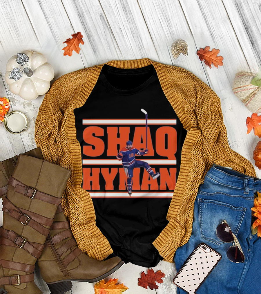 SHAQ HYMAN Hockey Player Celebration T-Shirt
