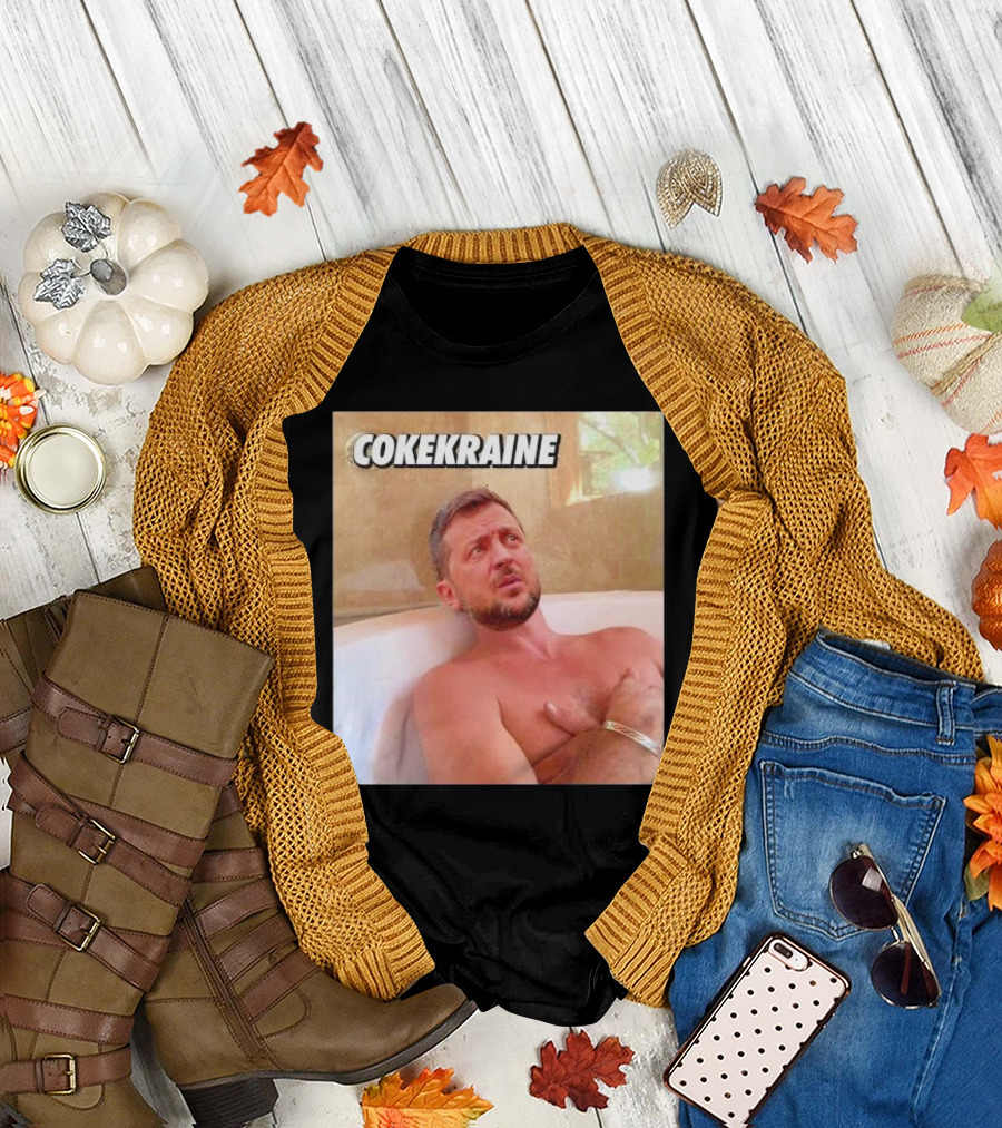 Zelenskyy Cokekraine Bathtub Image T-Shirt