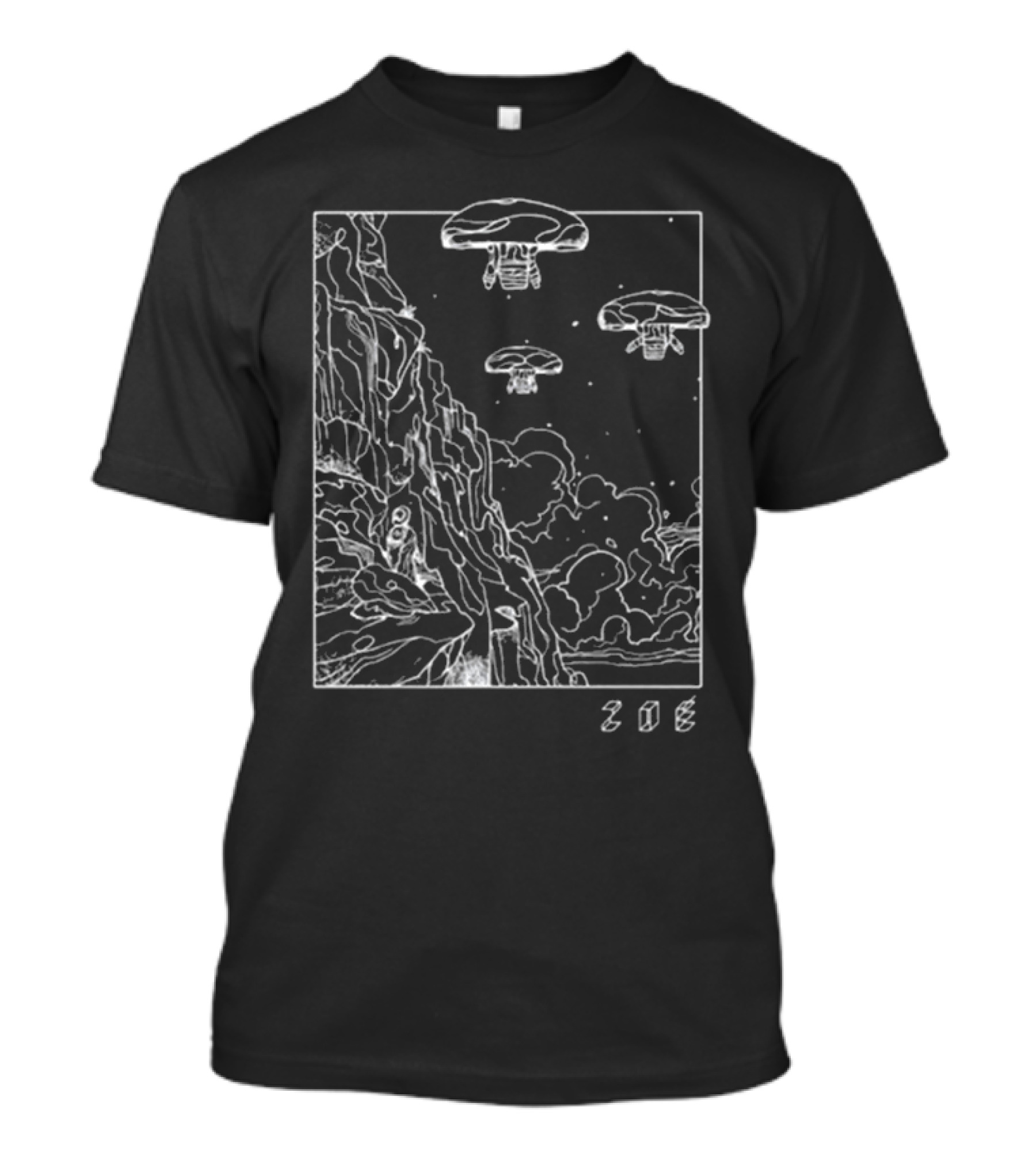 Zoé 2025 Vl B Floating Jellyfish Cliff Scene T-Shirt