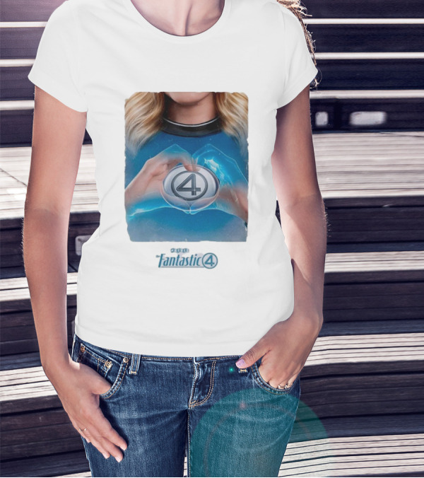 Invisible Woman Marvel Studios Fantastic 4 Emblem T-Shirt
