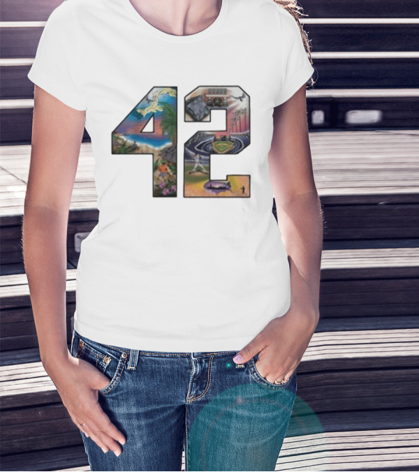 42 Mariano Rivera Foundation Iconic Baseball Imagery T-Shirt