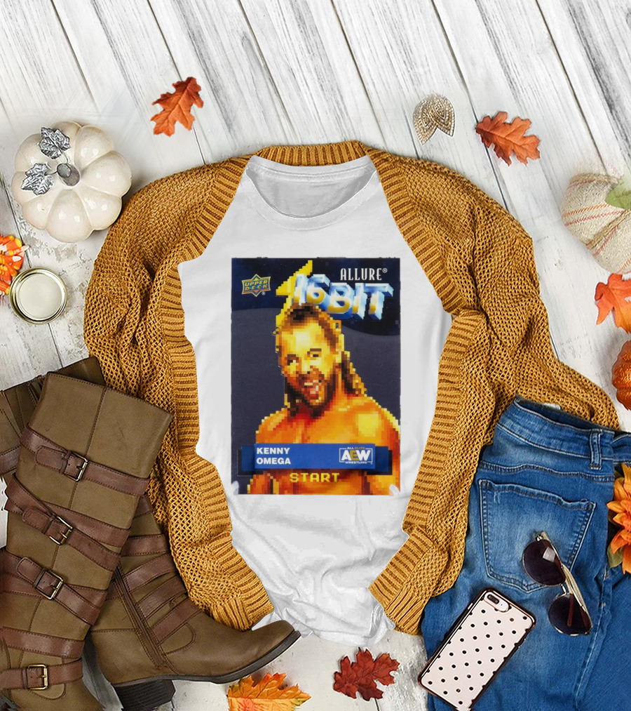 Upper Deck Allure 16-Bit Kenny Omega AEW Wrestling Start T-Shirt