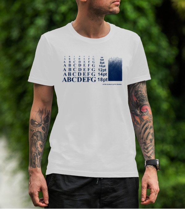 Abcdefg 6pt 8pt 10pt 12pt 14pt 18pt At The Moment PxFx Chameleon T-Shirt