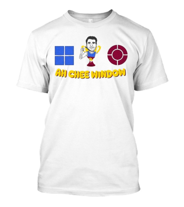 Ah Chee Window Callum Ah Chee Brisbane Lions Blue Red Symbol T-Shirt