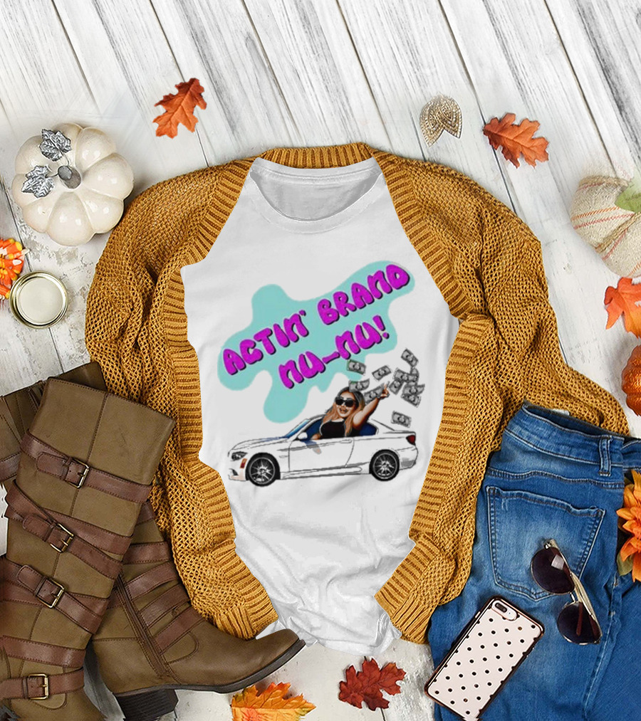 Actin' Brand Nu-Nu 2025 Convertible Car Scene T-Shirt