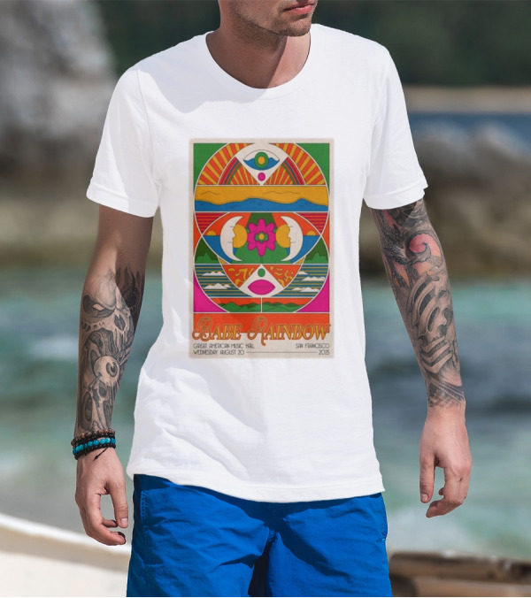 Babe Rainbow August 20 2025 Great American Music Hall San Francisco Concert Psychedelic Art T-Shirt