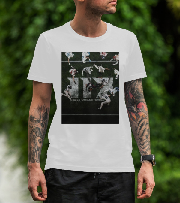 Atlanta Falcons 117 Missed Tackles Forced Most In The NFL According To NGS T-Shirt