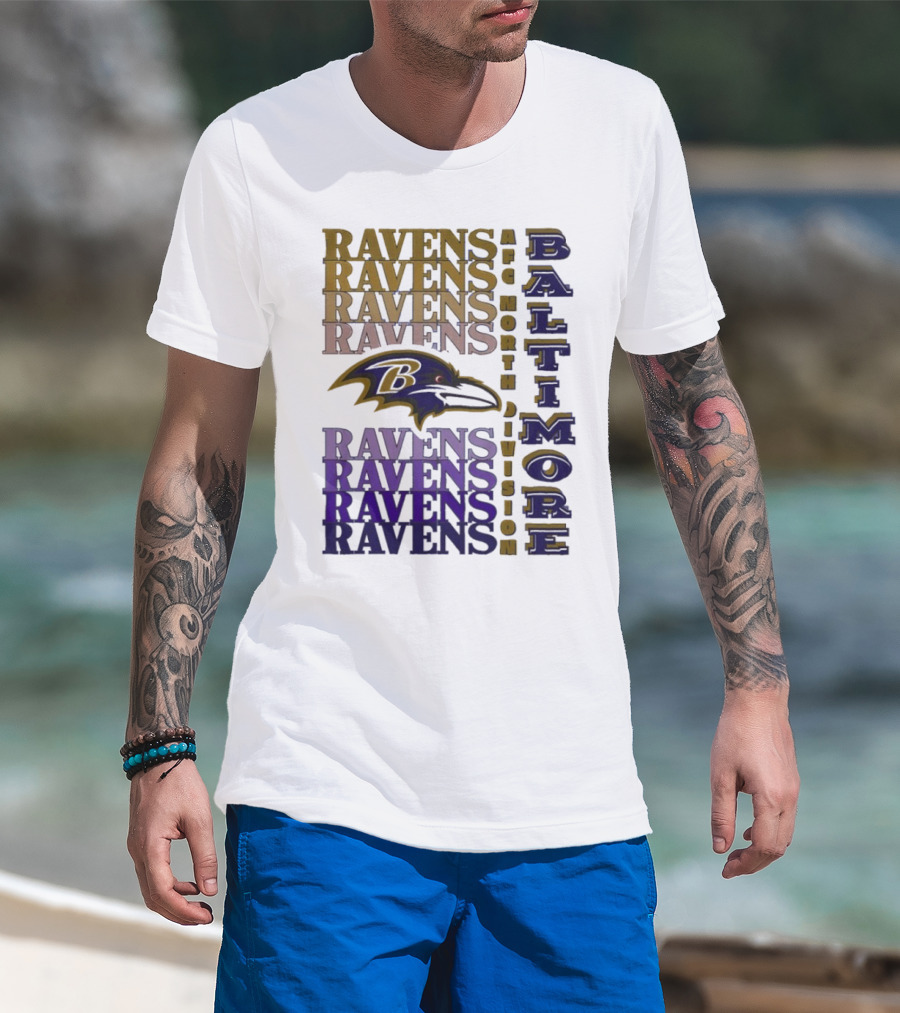 Baltimore Ravens AFC North Division Baltimore Ravens Ravens Ravens Ravens Ravens T-Shirt