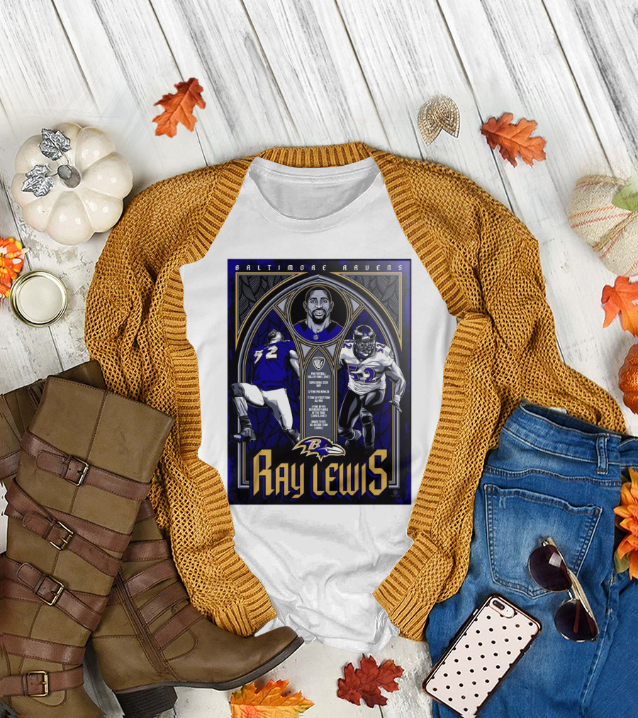 Baltimore Ravens Ray Lewis Pro Football Hall Of Fame Super Bowl XXXV MVP 12-Time Pro Bowler 7-Time First Team All-Pro NFL Defensive Player of the Year