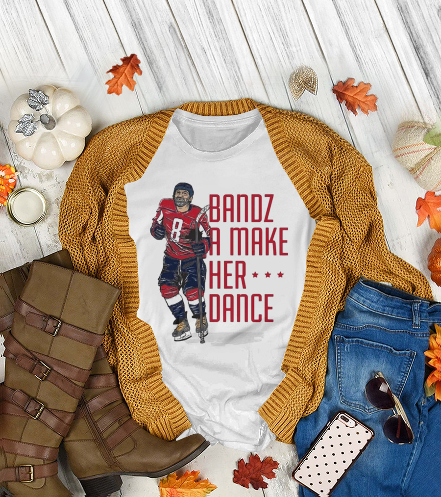 Bandz A Make Her Dance Ice Hockey 8 Stars T-Shirt