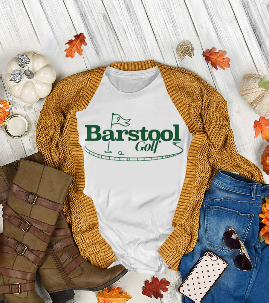 Barstool Golf Putting Green Flag Logo T-Shirt