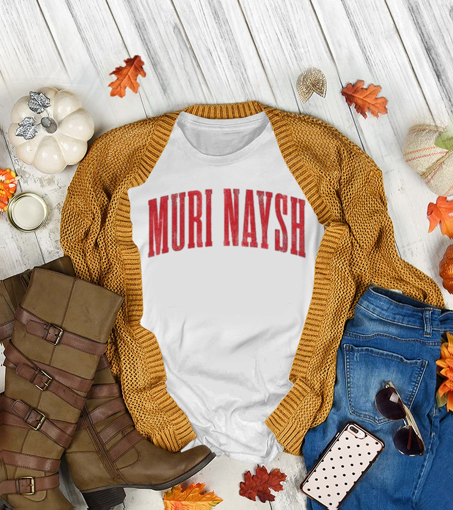 Billmuri Muri Naysh Red Text T-Shirt