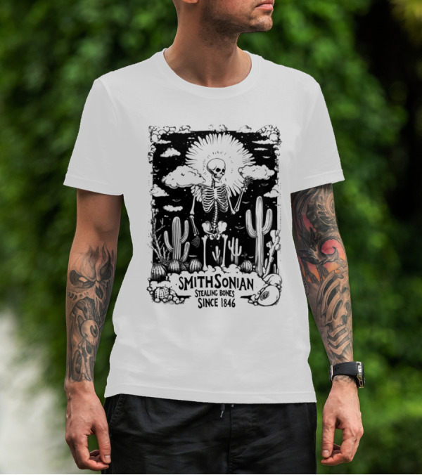 Blurrycreatures Smithsonian Stealing Bones Since 1846 American Myth Blurry Creatures T-Shirt