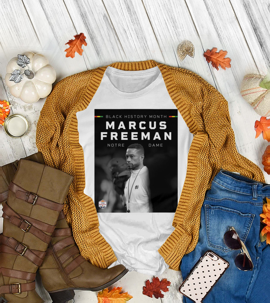 Black History Month Marcus Freeman Notre Dame 2022 Fiesta Bowl T-Shirt