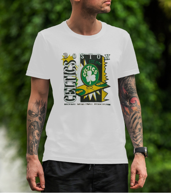 Boston Celtics EST 1946 Mitchell & Ness Youth Retro ’90s National Basketball Association T-Shirt