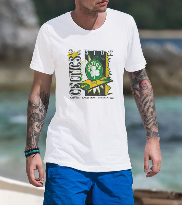 Boston Celtics EST 1946 Mitchell & Ness Youth Retro ’90s National Basketball Association T-Shirt