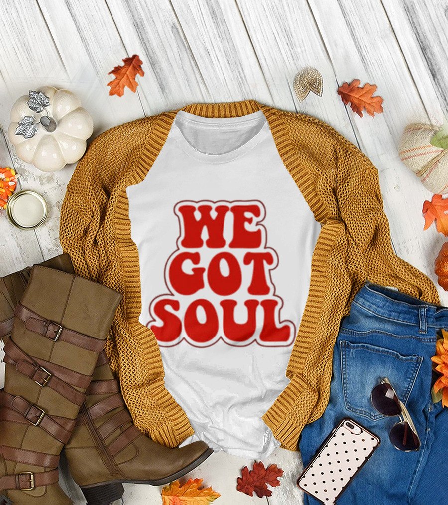 Burna Boy We Got Soul Retro Red Text Style T-Shirt