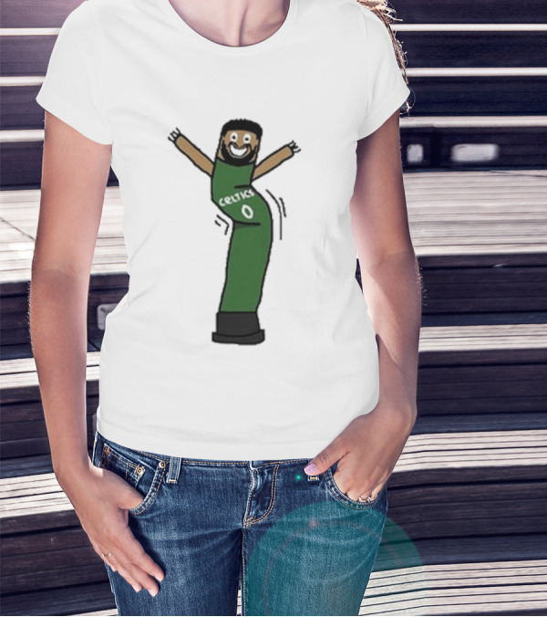 Celtics Jayson Tatum Inflate-Tum Cartoon T-Shirt