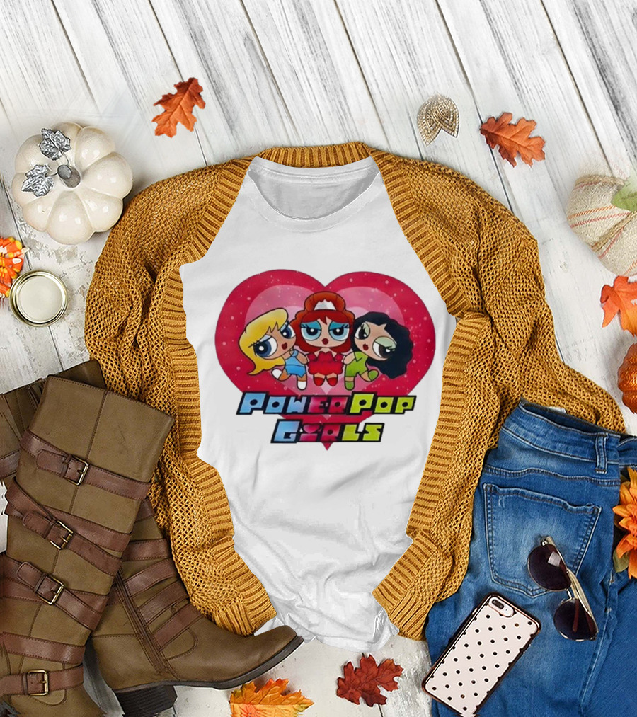 Chappell Roan Power Pop Girls Heart Cartoon Trio T-Shirt