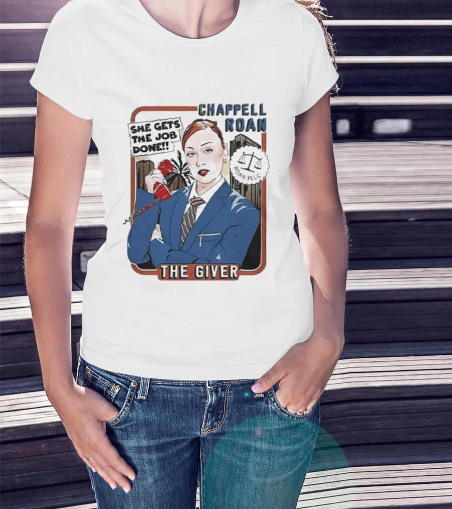 Chappell Roan The Giver Blue Suit Red Rose T-Shirt