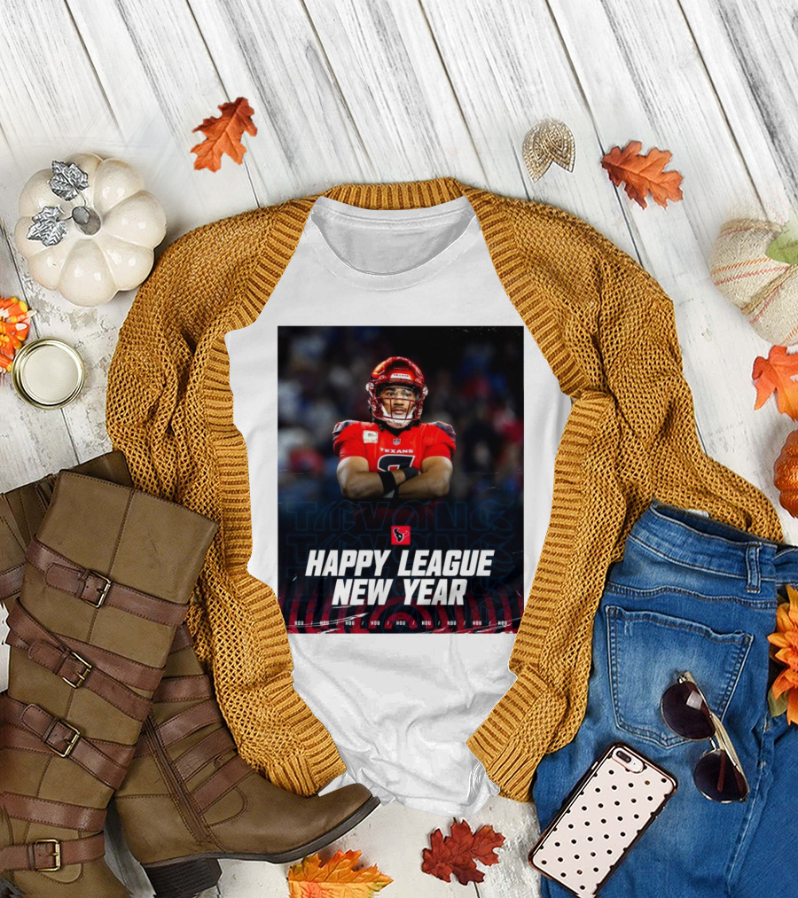 CJ Stroud Texans Happy League New Year HOU T-Shirt