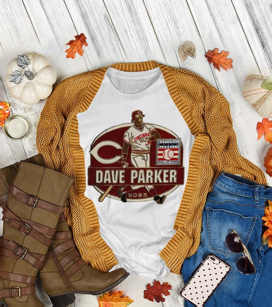 Dave Parker Cincinnati Reds National Baseball Hall of Fame 2025 Collector’s T-Shirt