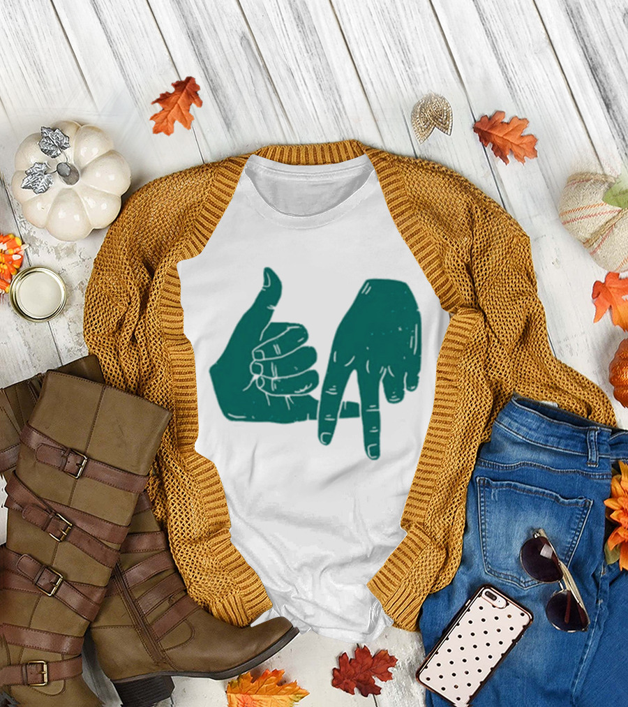 Dirty Coast Los Angeles Hand Gesture Symbol T-Shirt