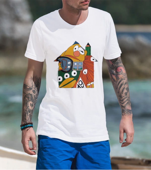 Don’t Hug Me I’m Scared And Pencil Characters T-Shirt