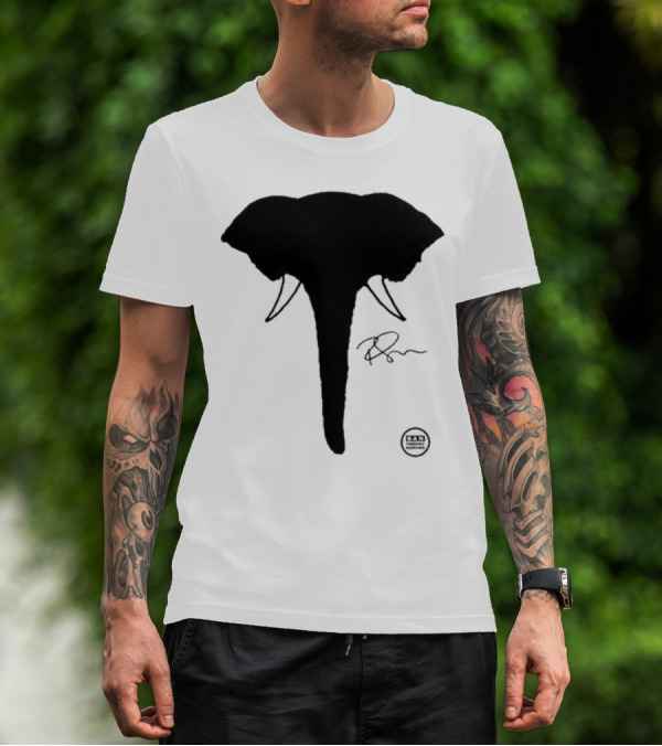 Ricky Gervais Elephant Silhouette T-Shirt