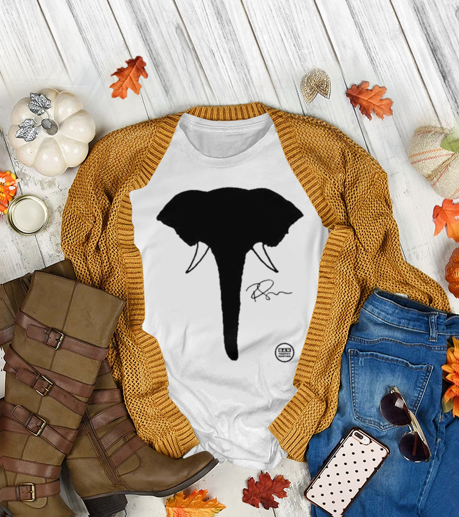 Ricky Gervais Elephant Silhouette T-Shirt