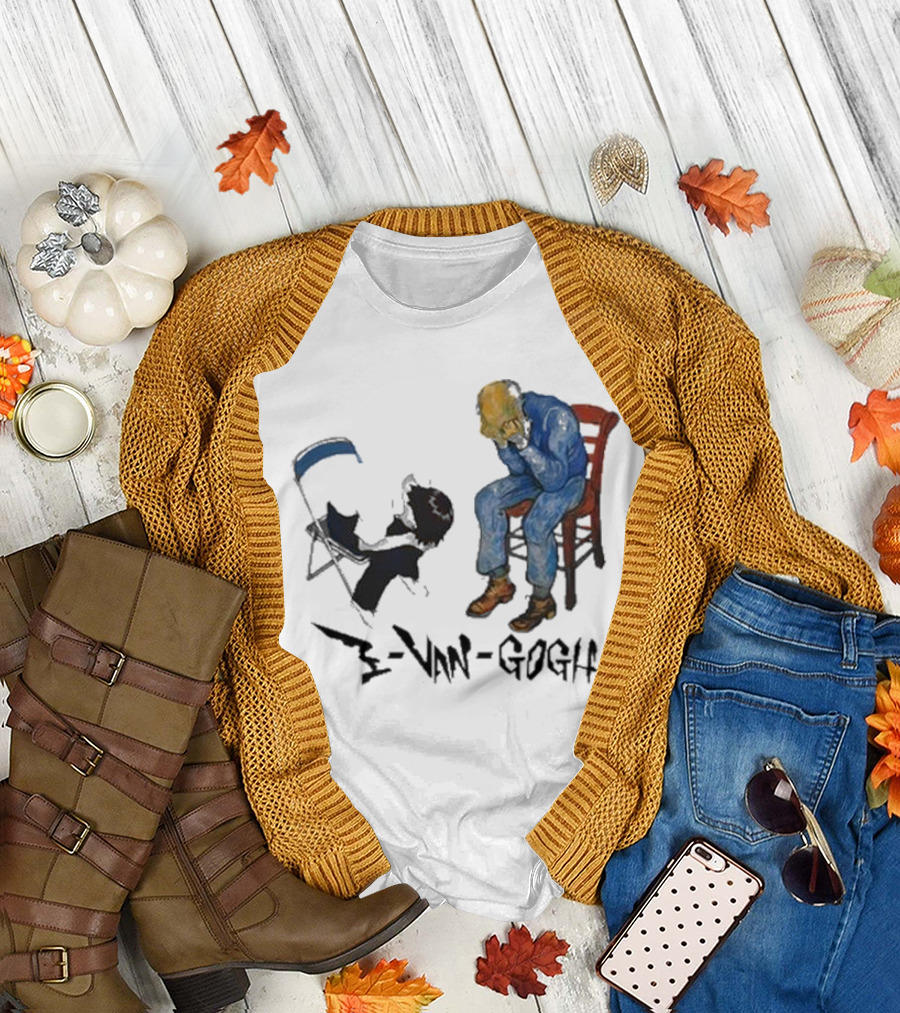 Evangogh Ikari Shinji and Gate Van Gogh Mashup T-Shirt
