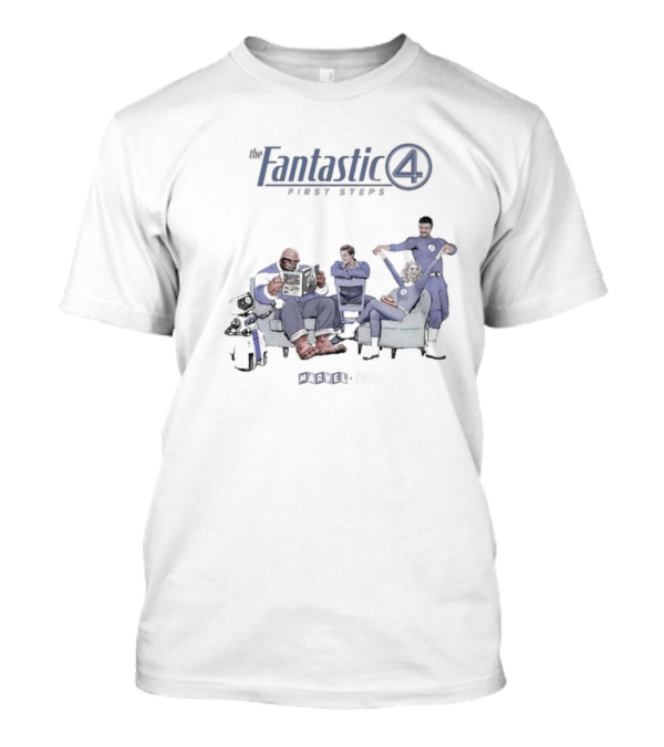 Fantastic Four Marvel Studios Baby Steps Pixar Character Mashup T-Shirt