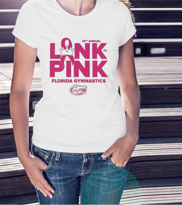 Florida Gators Gymnastics 17th Annual Link To Pink Breast Cancer Awareness Event T-Shirt