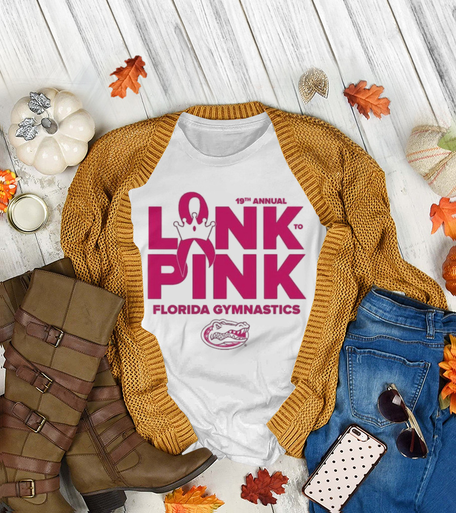 Florida Gators Gymnastics 17th Annual Link to Pink Breast Cancer Awareness Event T-Shirt