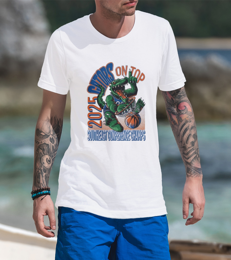 2025 Gators On Top Southeast Conference Champs T-Shirt