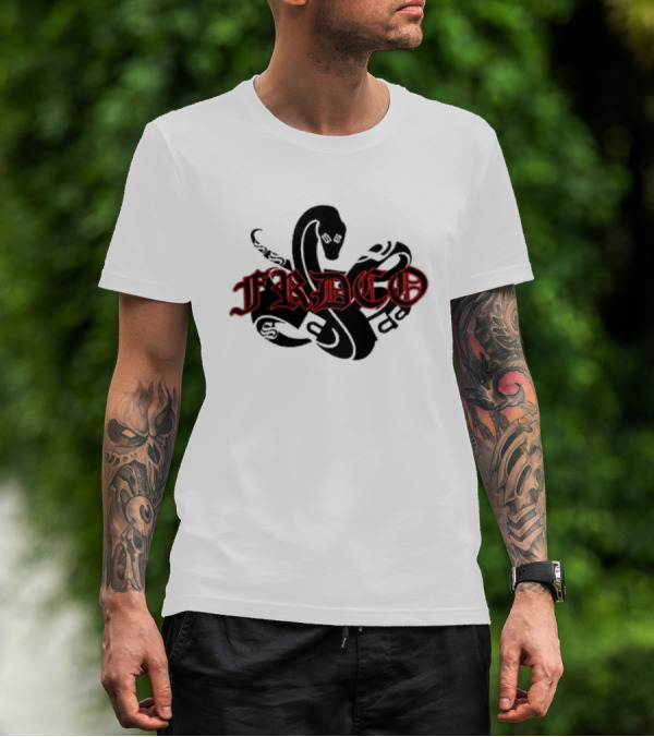 FRDCO Endless Stone Wash Embroidery Snake T-Shirt
