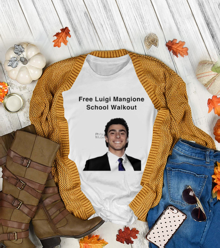 Free Luigi Mangione School Walkout T-Shirt