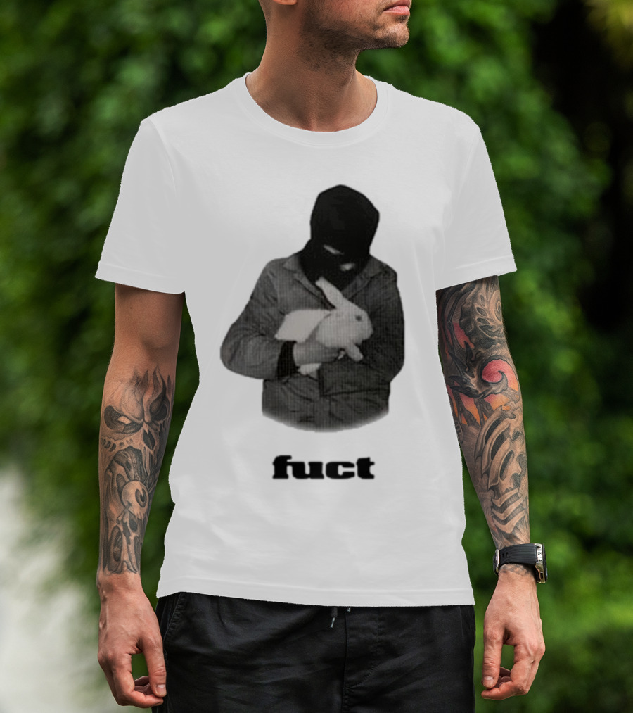 Fuct Robber Holding Rabbit Kill People Not Animals T-Shirt