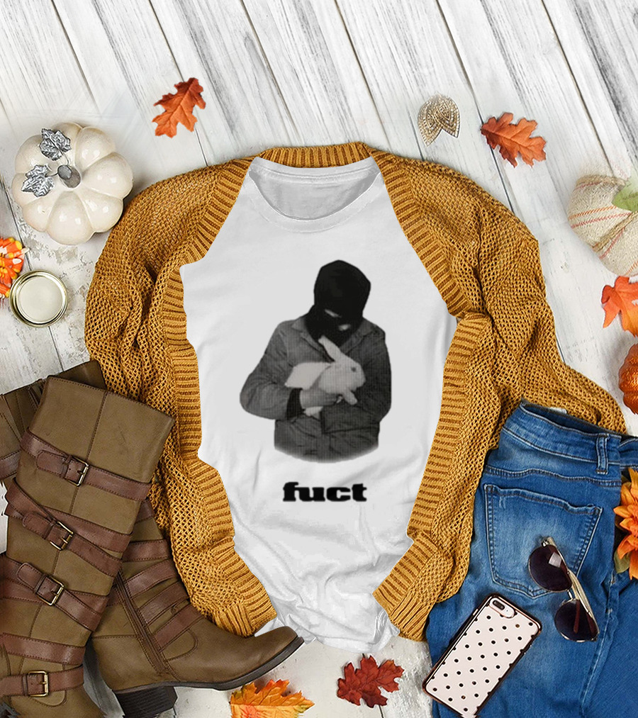 Fuct Robber Holding Rabbit Kill People Not Animals T-Shirt