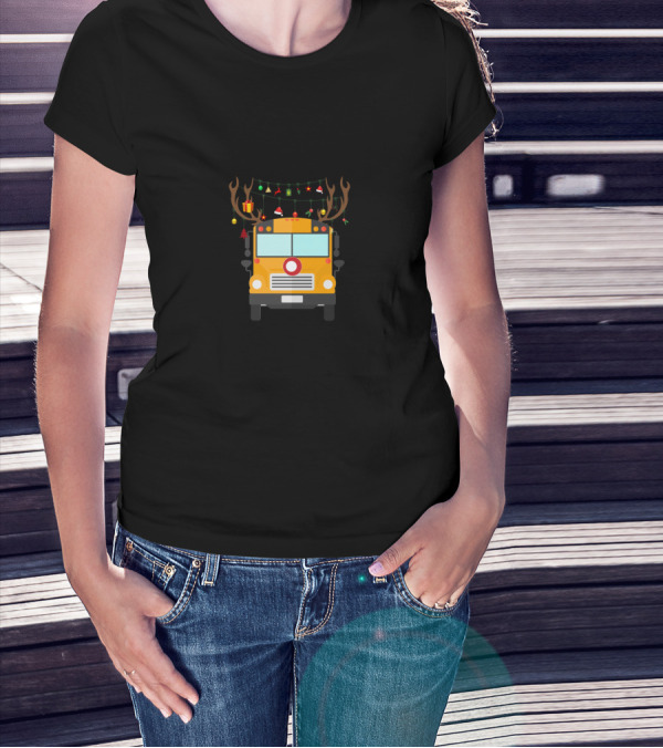 Just A Woman Who Loves A Bus Driver And Christmas T-Shirt
