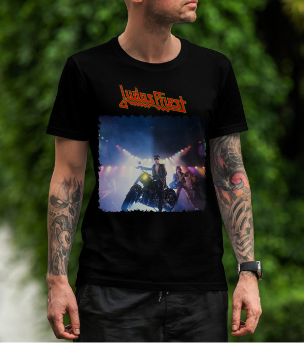 Judas Priest Unleashed In The East Motorcycle Concert Scene T-Shirt