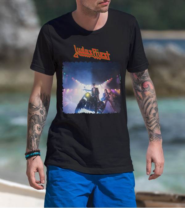 Judas Priest Unleashed In The East Motorcycle Concert Scene T-Shirt