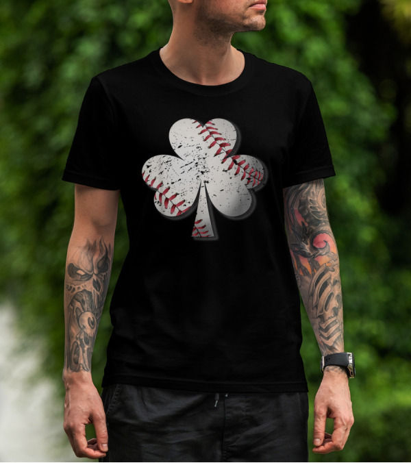 St Patricks Day Shamrock Baseball Womens T-Shirt